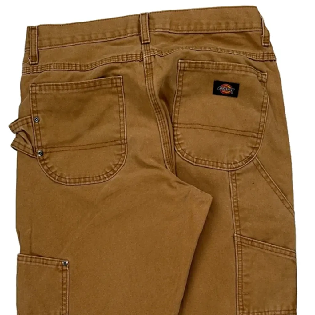 Dickies Carpenter Trousers - 29W 29L Brown Cotton - Image 7