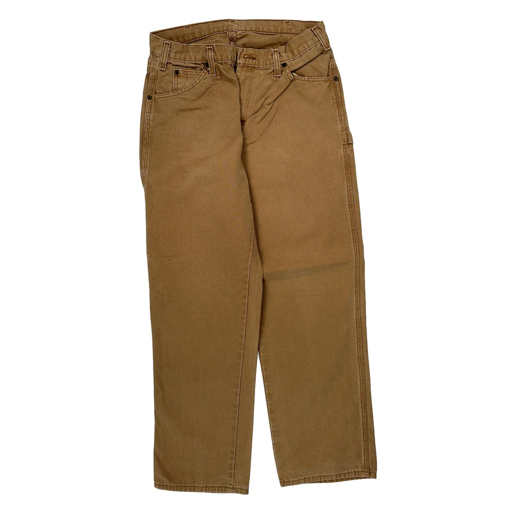 Dickies Carpenter Trousers - 30W 31L Brown Cotton - Image 2