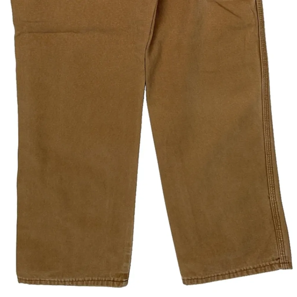 Dickies Carpenter Trousers - 30W 31L Brown Cotton - Image 7