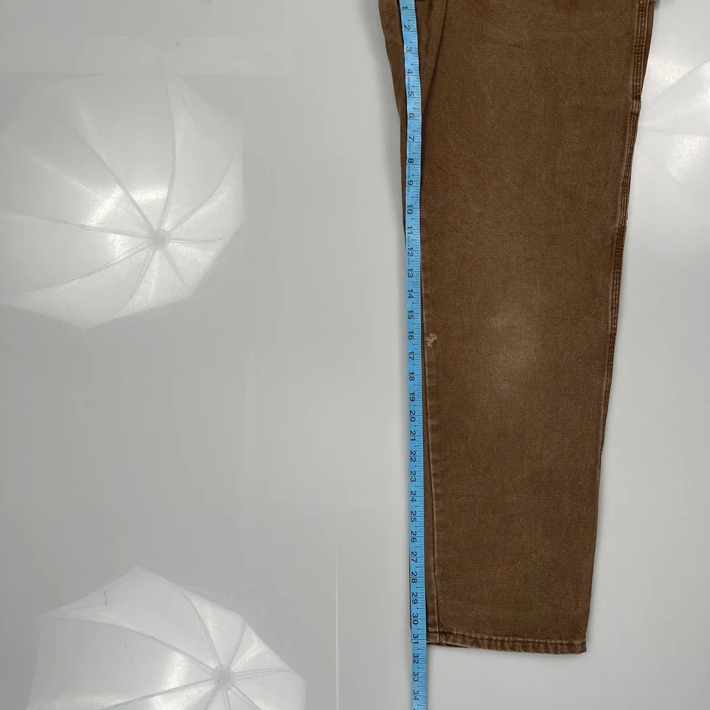Dickies Carpenter Trousers - 30W 31L Brown Cotton - Image 5