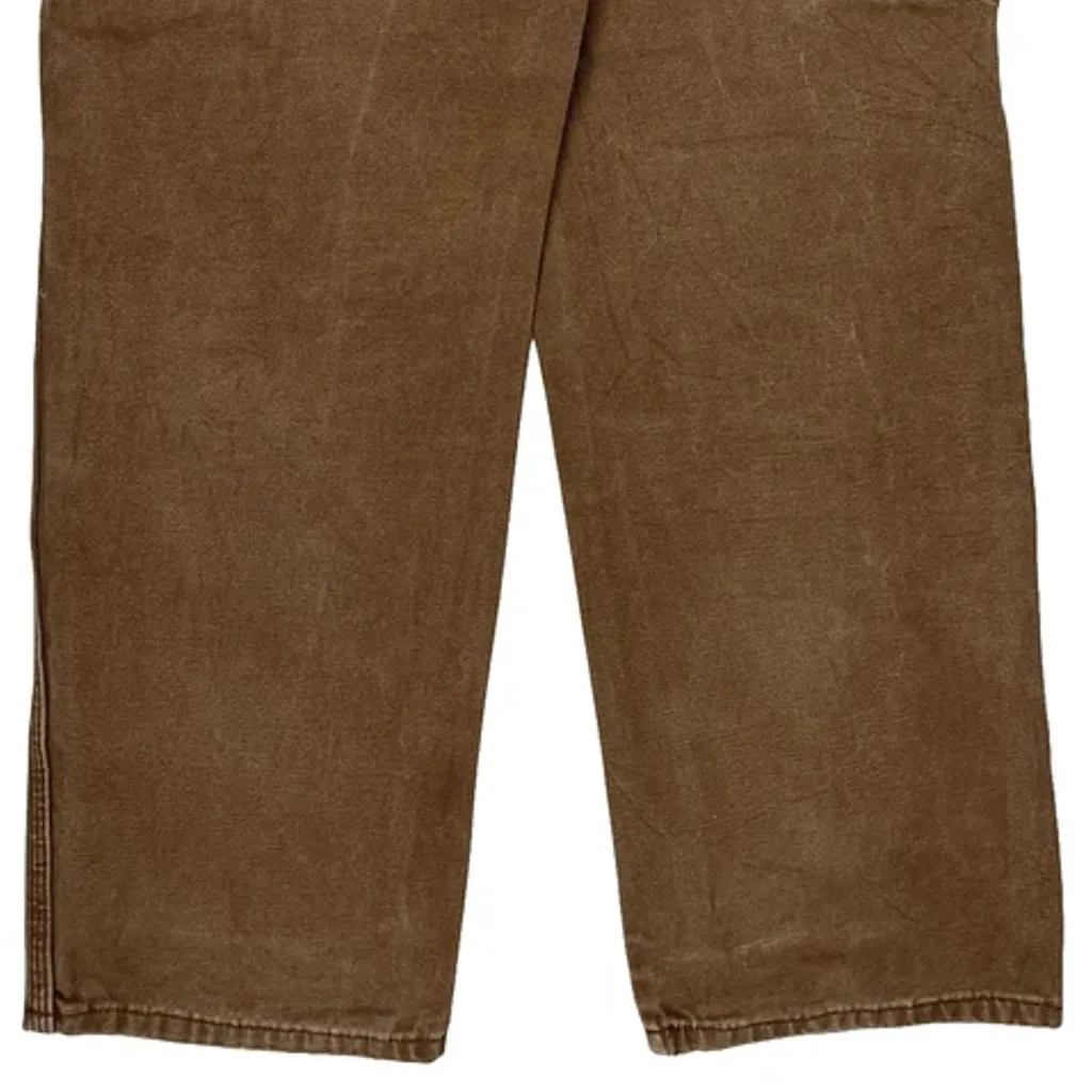 Dickies Carpenter Trousers - 30W 31L Brown Cotton - Image 7