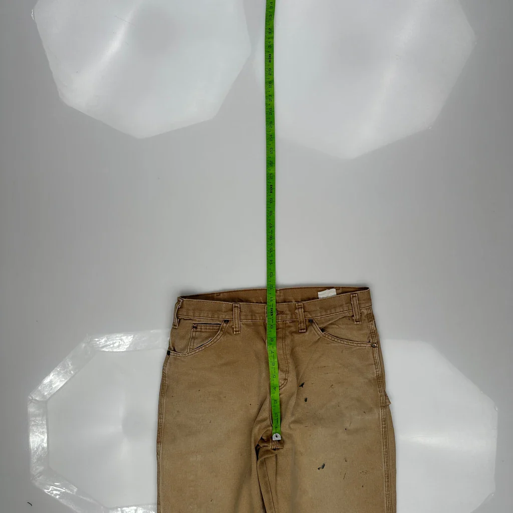 Dickies Carpenter Trousers - 30W 31L Brown Cotton - Image 4