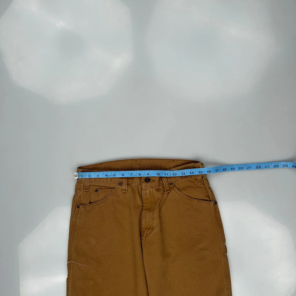Dickies Carpenter Trousers - 30W 30L Brown Cotton - Image 3