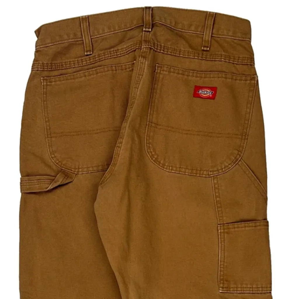 Dickies Carpenter Trousers - 30W 30L Brown Cotton - Image 7
