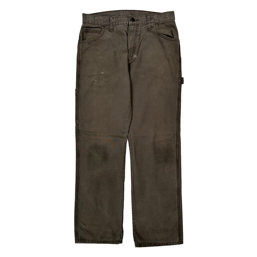 Dickies Carpenter Trousers - 30W 31L Brown Cotton - Image 2