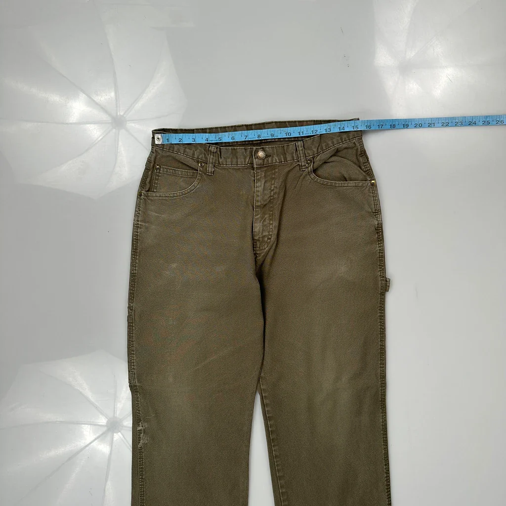 Dickies Carpenter Trousers - 30W 29L Brown Cotton - Image 4