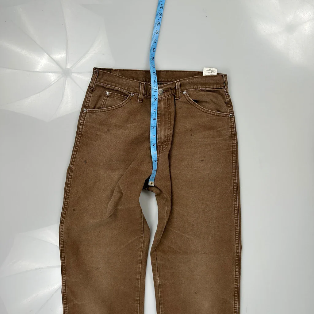 Dickies Carpenter Trousers - 30W 32L Brown Cotton - Image 4