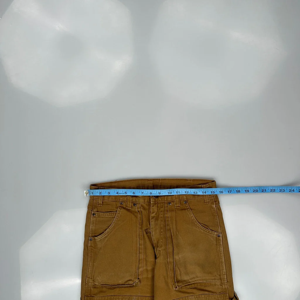 Dickies Double Knee Carpenter Trousers - 31W 28L Brown Cotton - Image 3