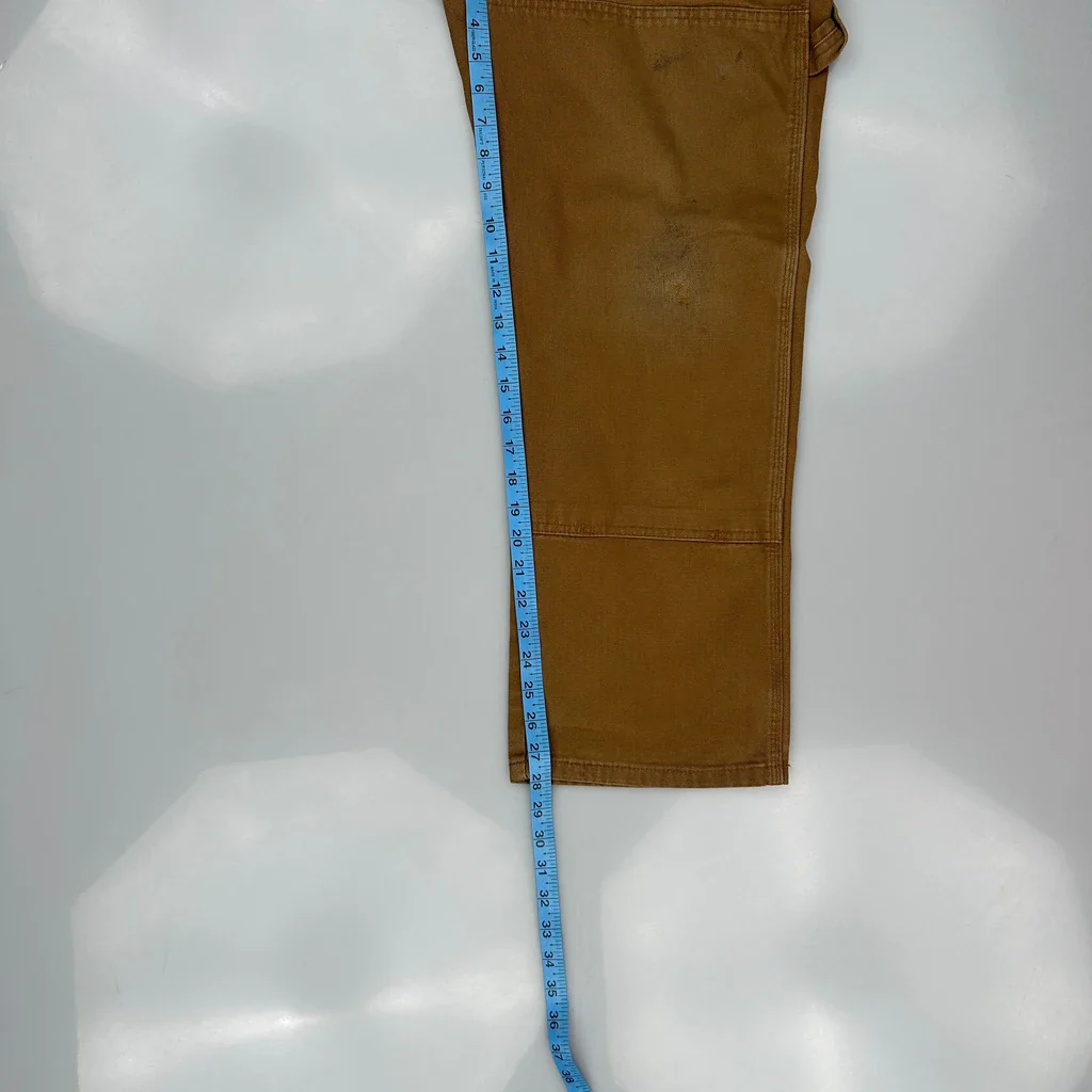 Dickies Double Knee Carpenter Trousers - 31W 28L Brown Cotton - Image 5