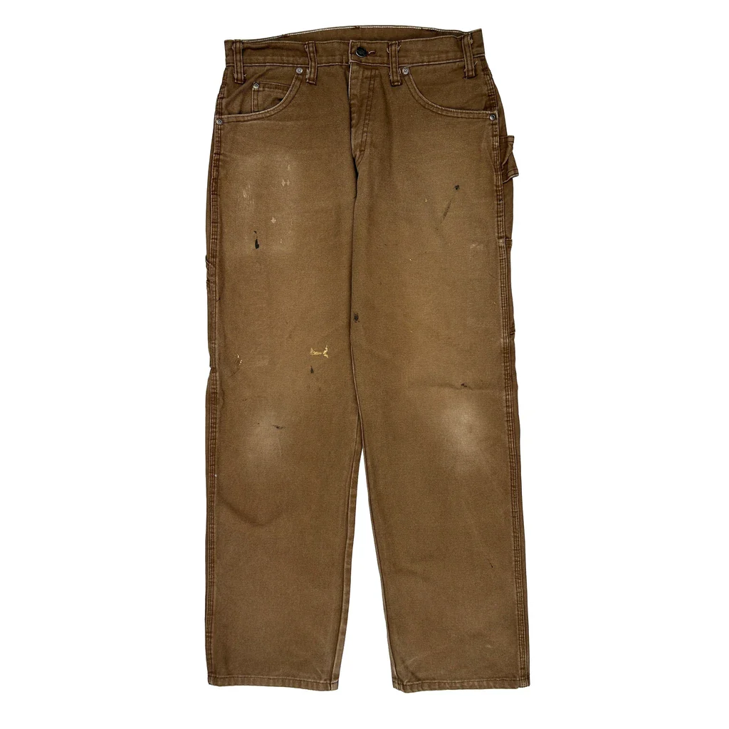 Dickies Carpenter Trousers - 31W 31L Brown Cotton - Image 2