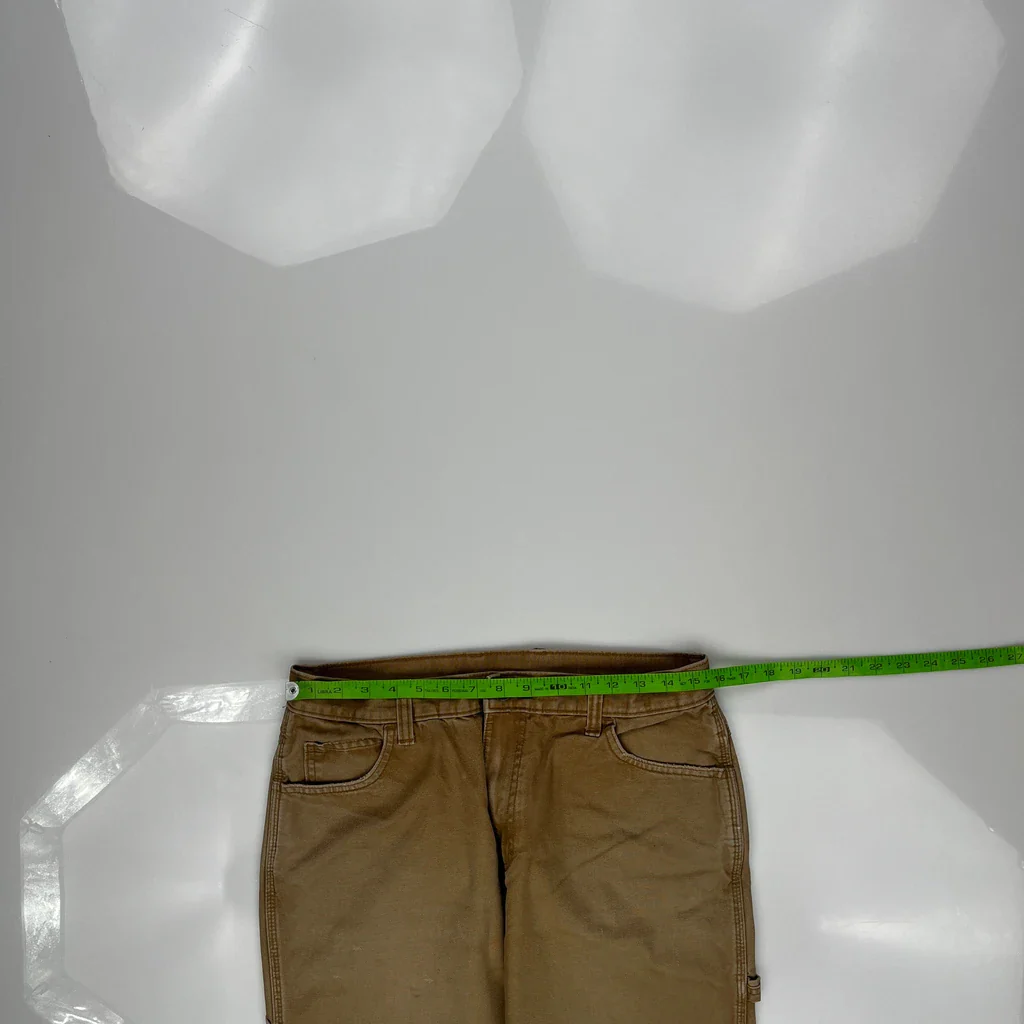 Dickies Carpenter Trousers - 31W 30L Brown Cotton - Image 3