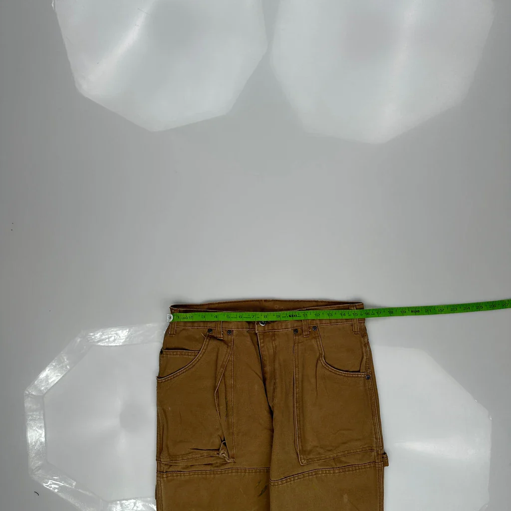 Dickies Double Knee Carpenter Trousers - 31W 31L Brown Cotton - Image 3