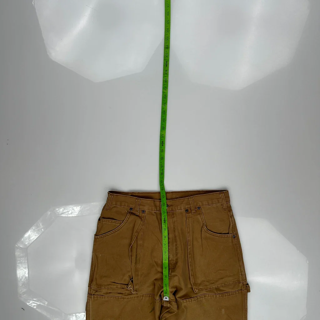 Dickies Double Knee Carpenter Trousers - 31W 31L Brown Cotton - Image 4
