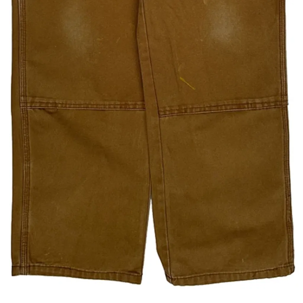Dickies Double Knee Carpenter Trousers - 31W 31L Brown Cotton - Image 9