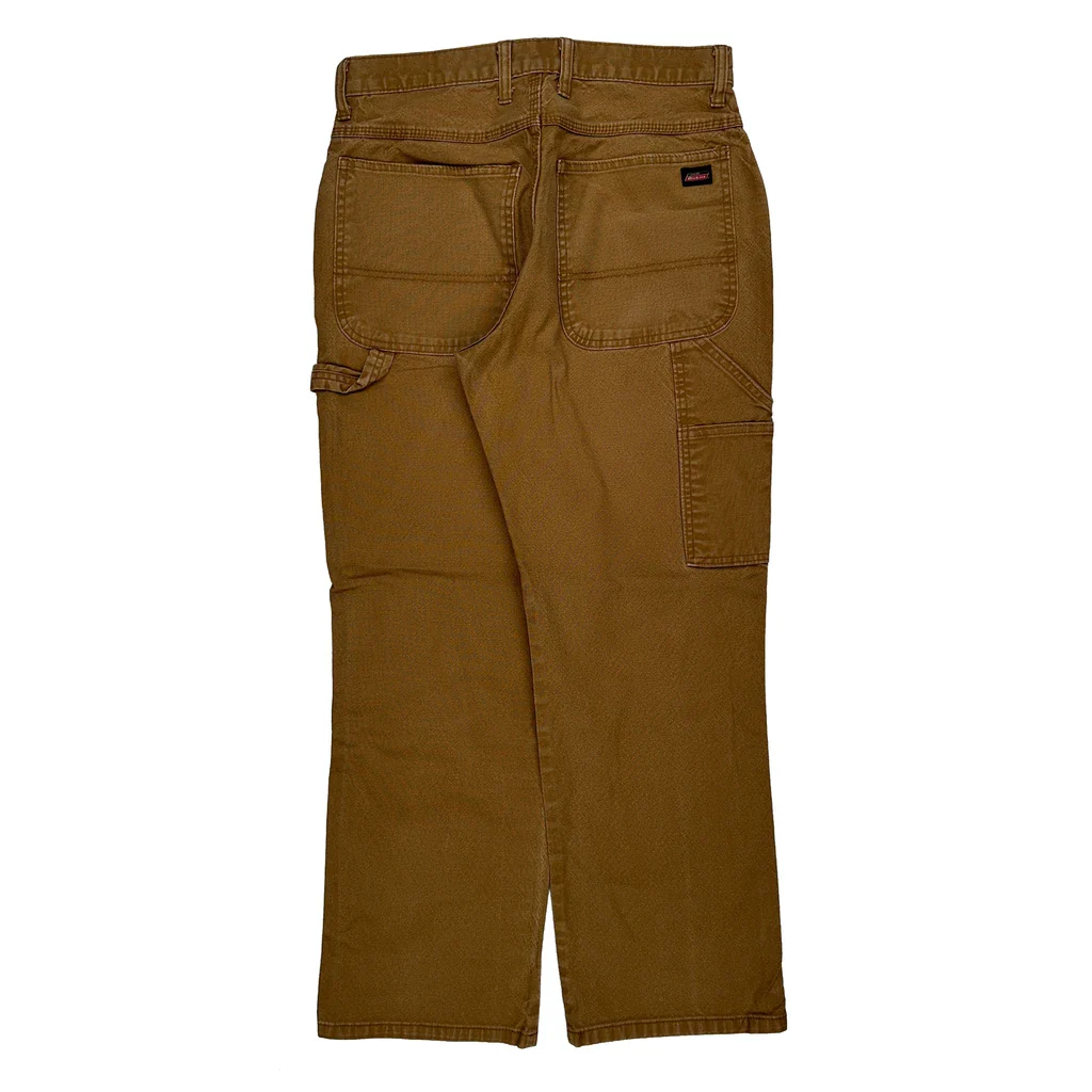 Dickies Carpenter Trousers - 31W 30L Brown Cotton