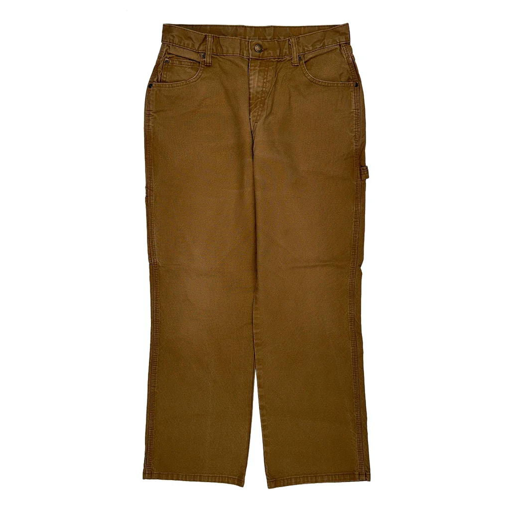 Dickies Carpenter Trousers - 31W 30L Brown Cotton - Image 2
