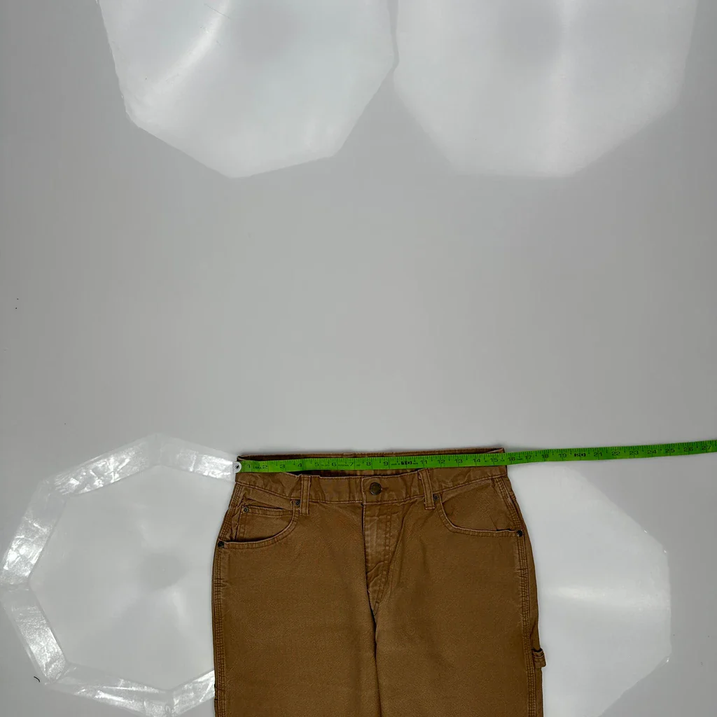 Dickies Carpenter Trousers - 31W 30L Brown Cotton - Image 3