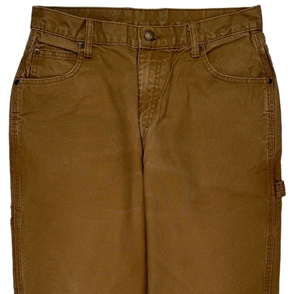Dickies Carpenter Trousers - 31W 30L Brown Cotton - Image 9