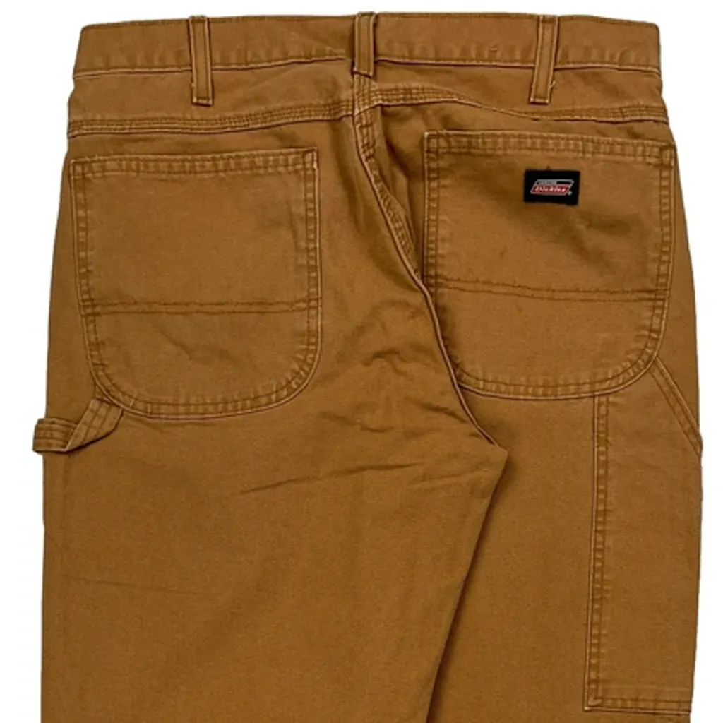 Dickies Carpenter Trousers - 32W 34L Brown Cotton - Image 8