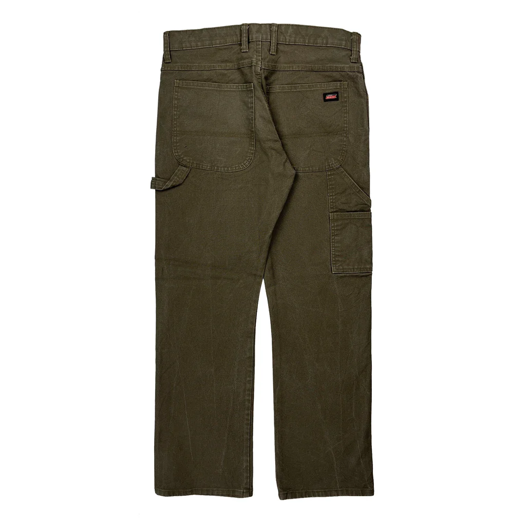 Dickies Carpenter Trousers - 32W 30L Brown Cotton