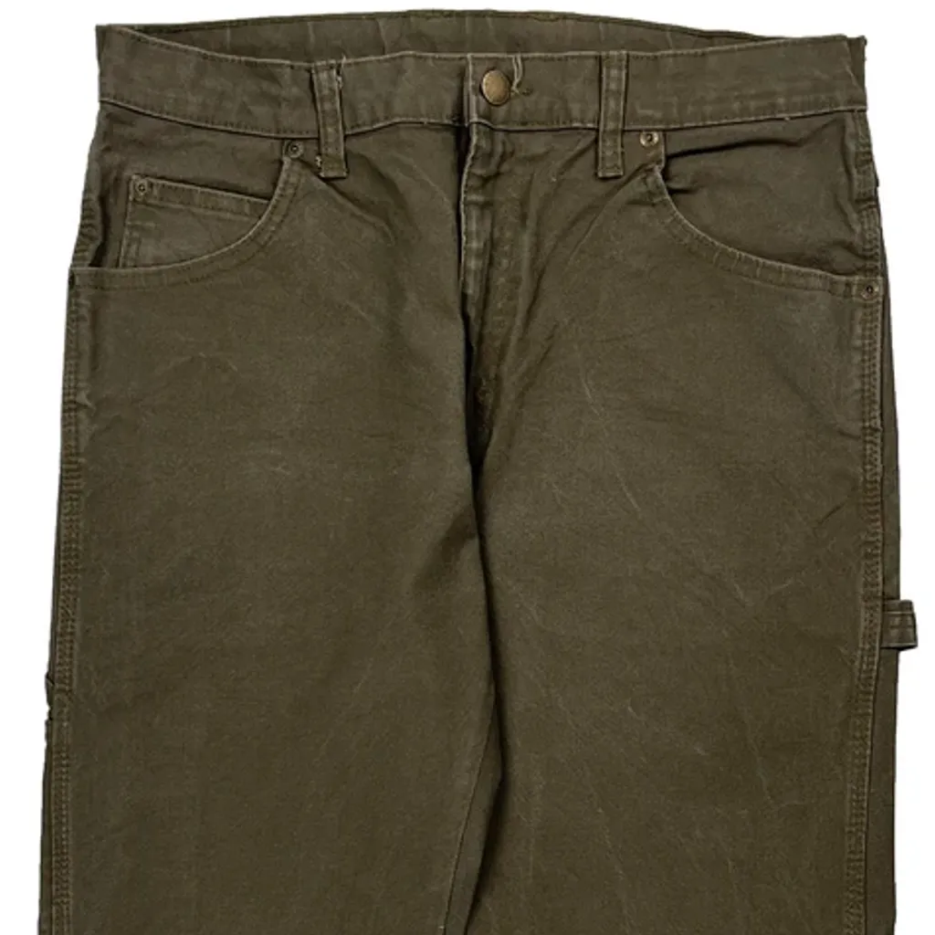 Dickies Carpenter Trousers - 32W 30L Brown Cotton - Image 10
