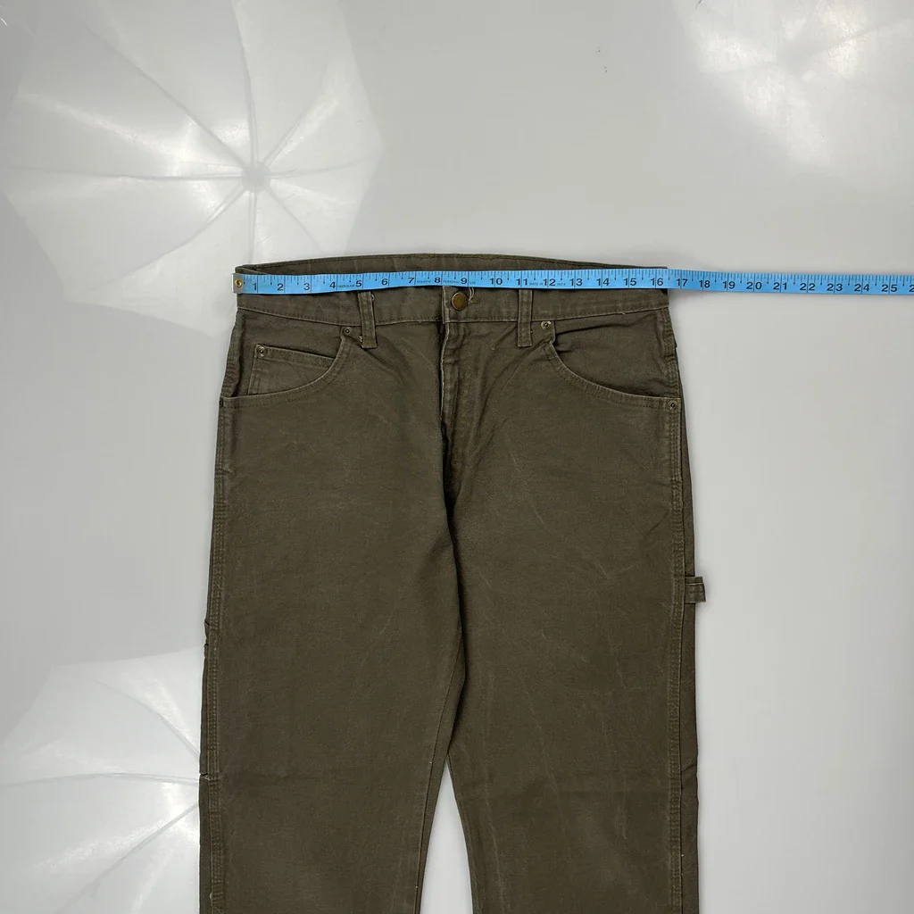 Dickies Carpenter Trousers - 32W 30L Brown Cotton - Image 3