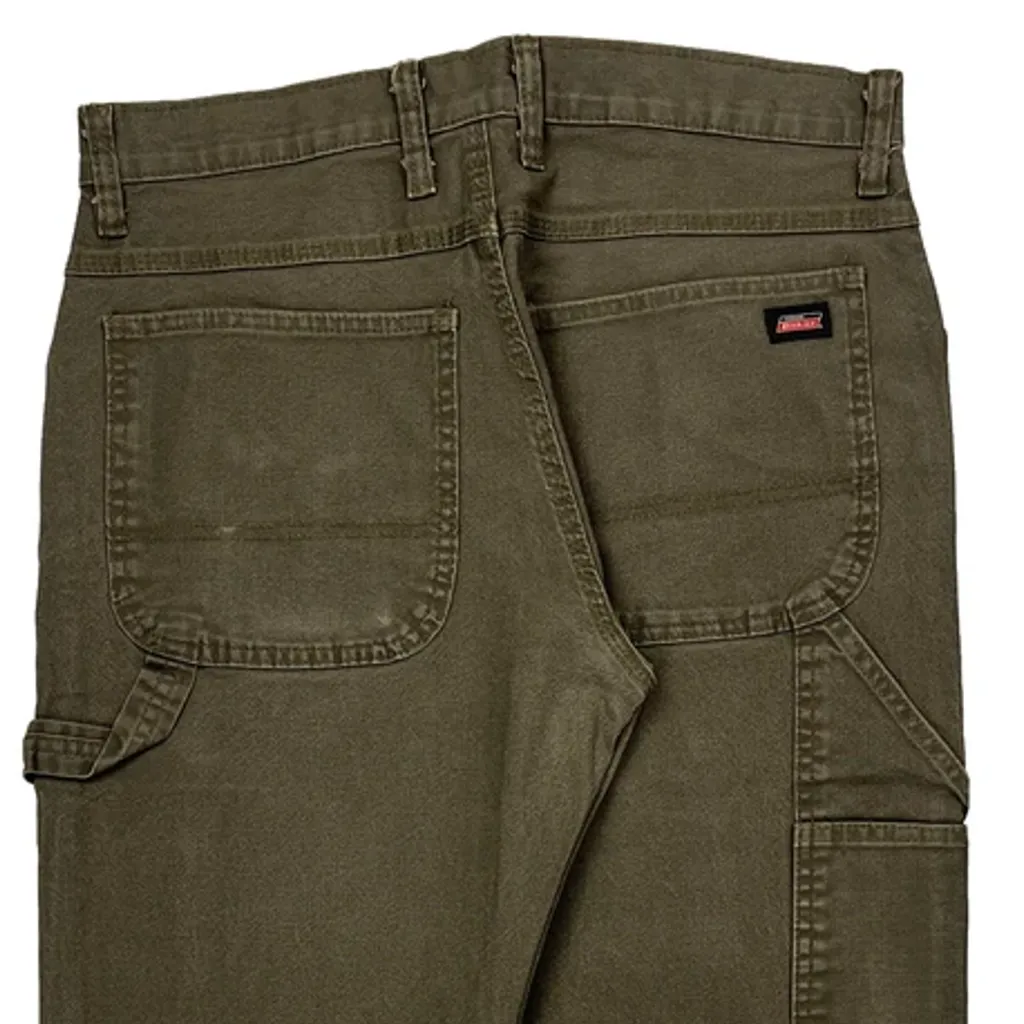 Dickies Carpenter Trousers - 32W 31L Brown Cotton - Image 7