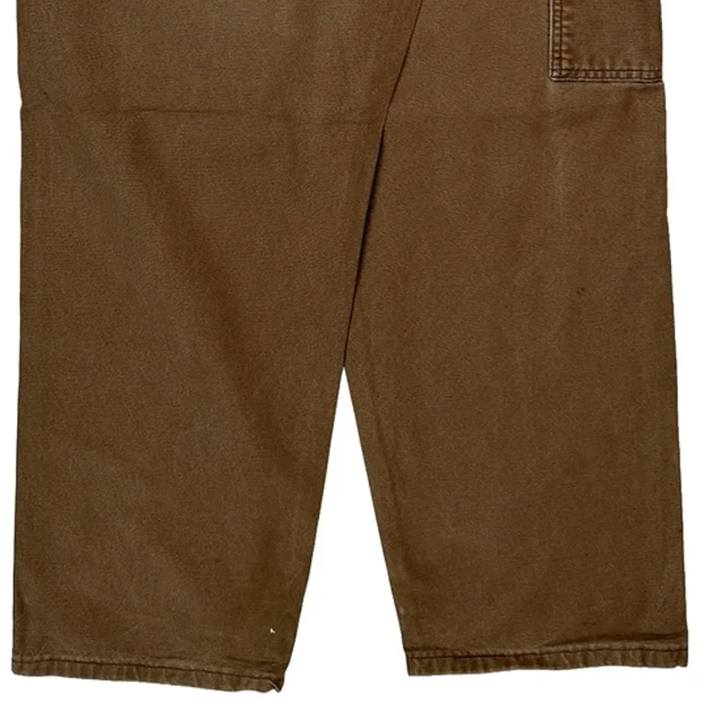 Dickies Carpenter Trousers - 32W 29L Brown Cotton - Image 7