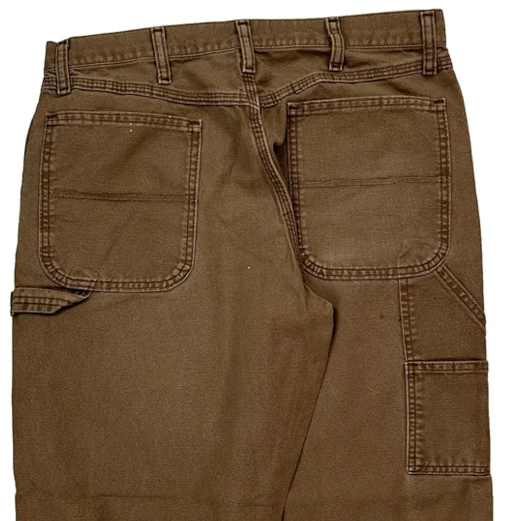 Dickies Carpenter Trousers - 32W 29L Brown Cotton - Image 8