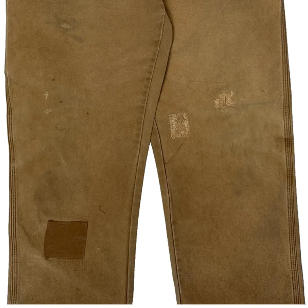 Dickies Carpenter Trousers - 32W 32L Brown Cotton - Image 9