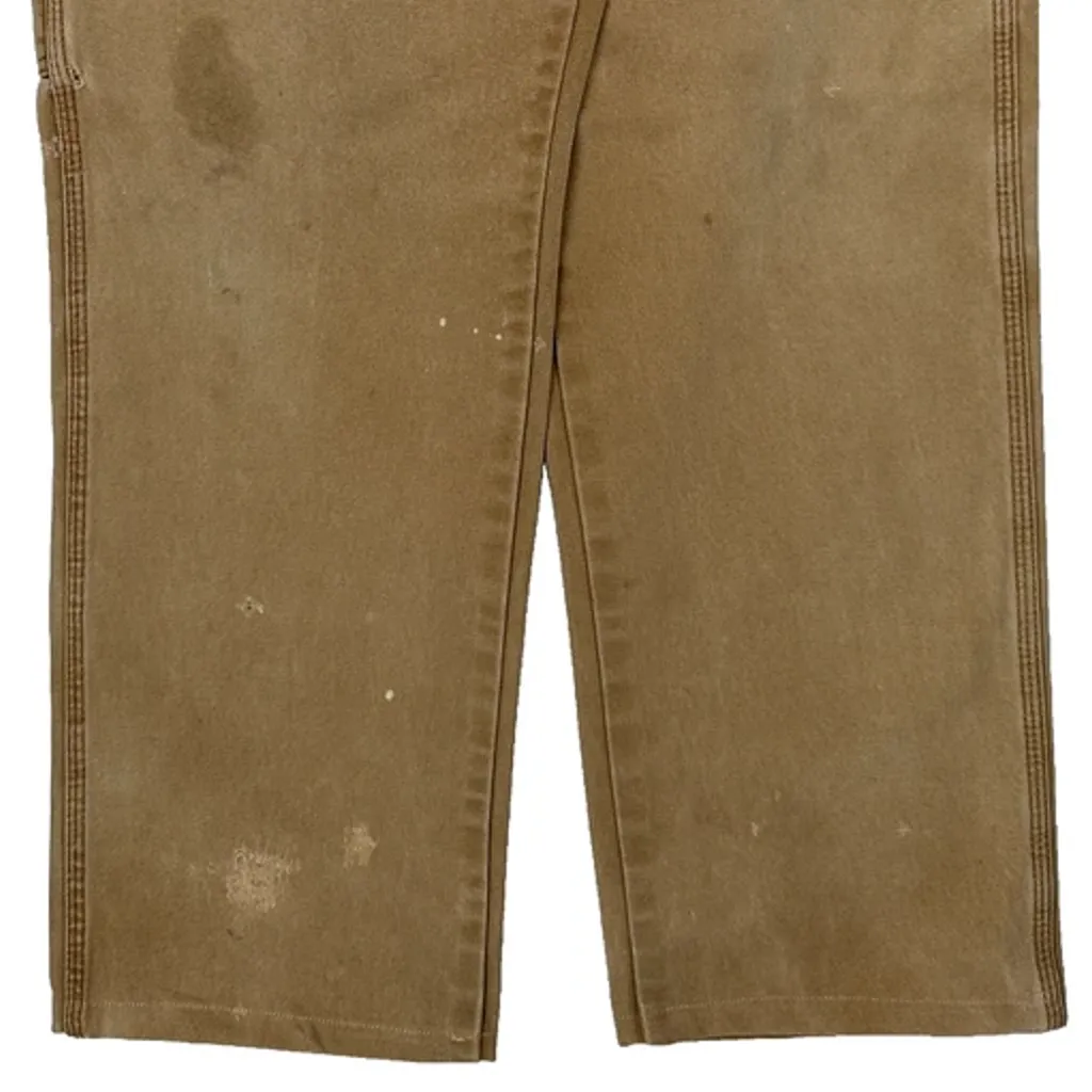 Dickies Carpenter Trousers - 32W 29L Brown Cotton - Image 8