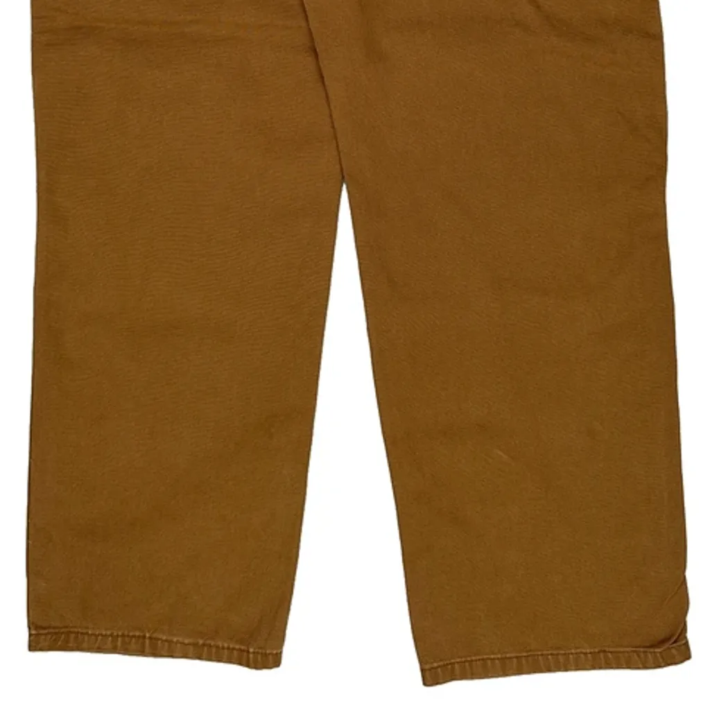 Dickies Double Knee Carpenter Trousers - 32W 31L Brown Cotton - Image 7