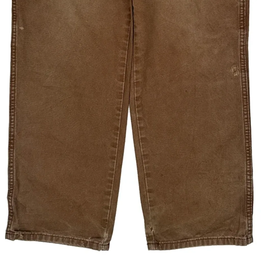 Dickies Carpenter Trousers - 32W 31L Brown Cotton - Image 10