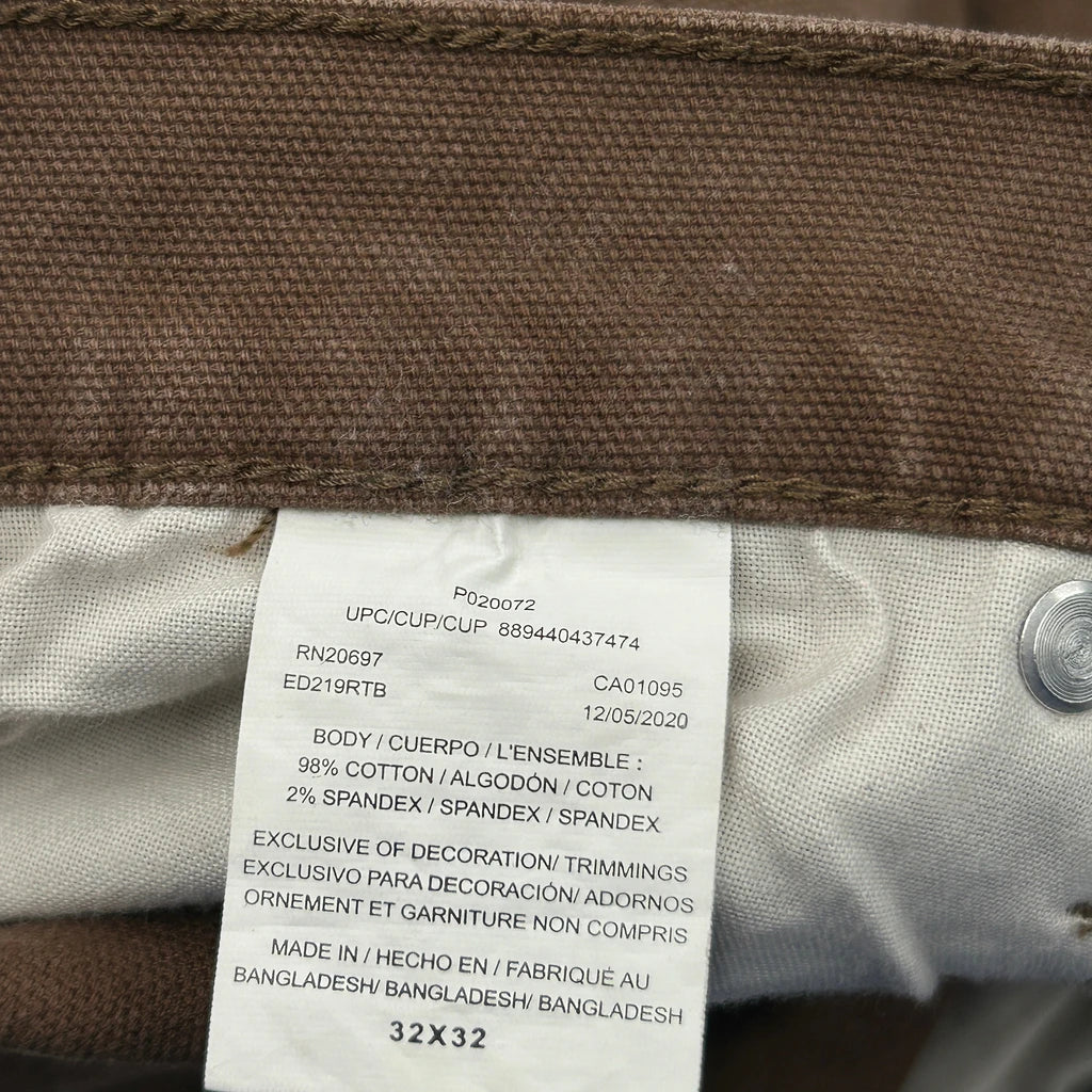 Dickies Carpenter Trousers - 32W 32L Brown Cotton - Image 6
