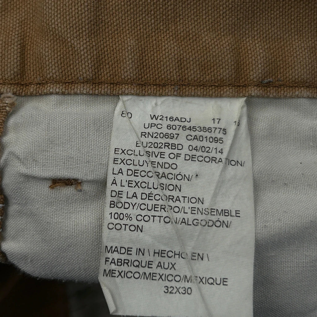 Dickies Carpenter Trousers - 32W 27L Brown Cotton - Image 6