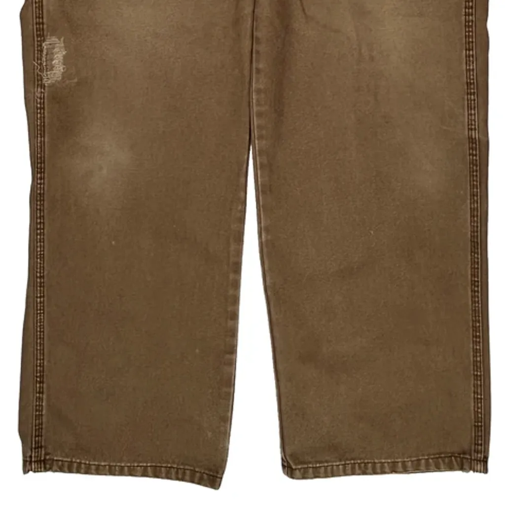 Dickies Carpenter Trousers - 32W 30L Brown Cotton - Image 11