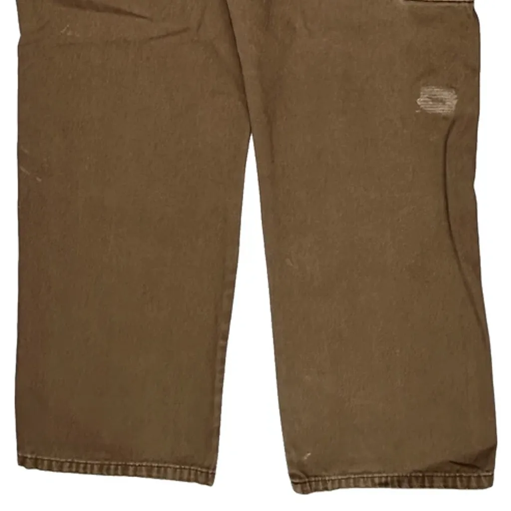 Dickies Carpenter Trousers - 32W 30L Brown Cotton - Image 8