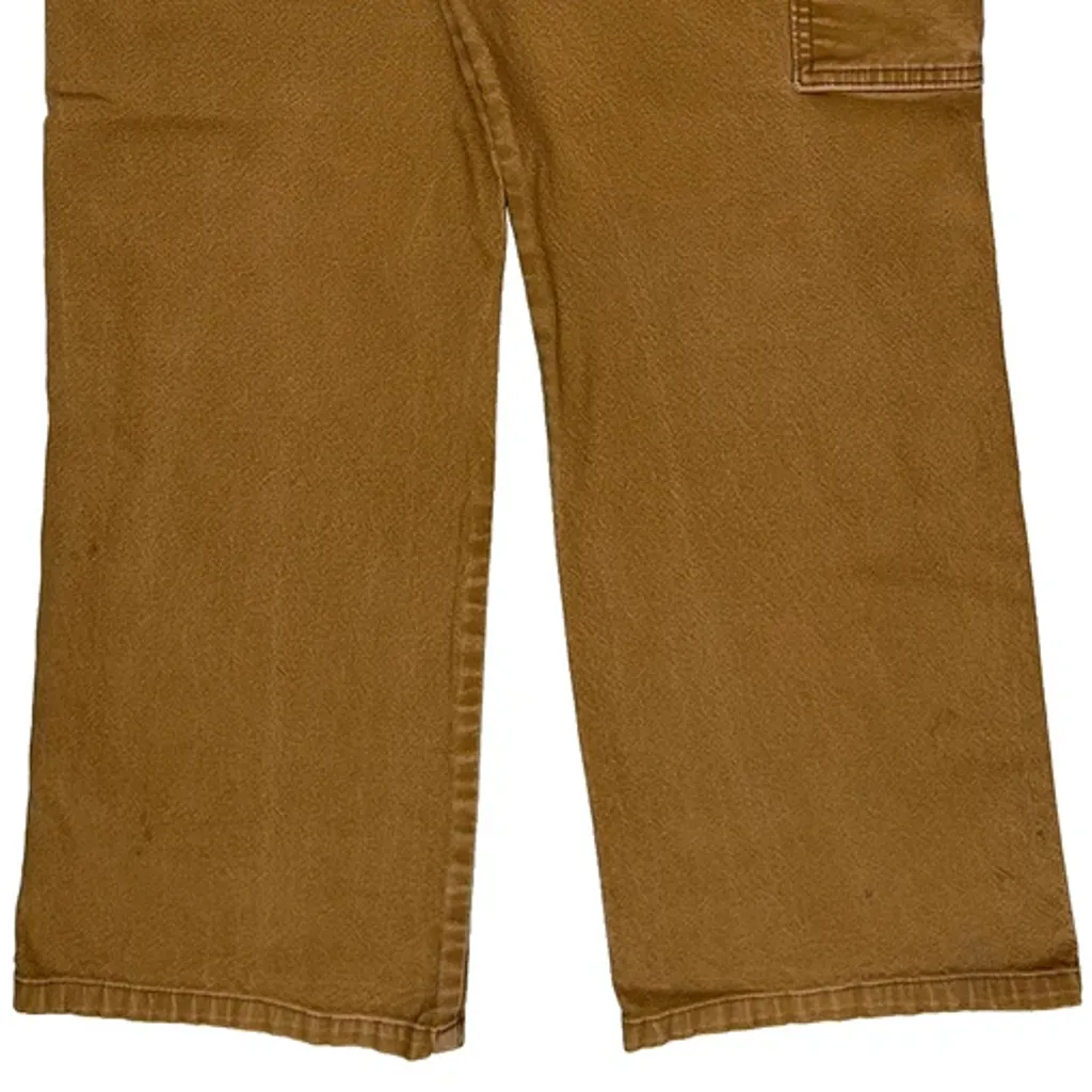 Dickies Carpenter Trousers - 32W 29L Brown Cotton - Image 7