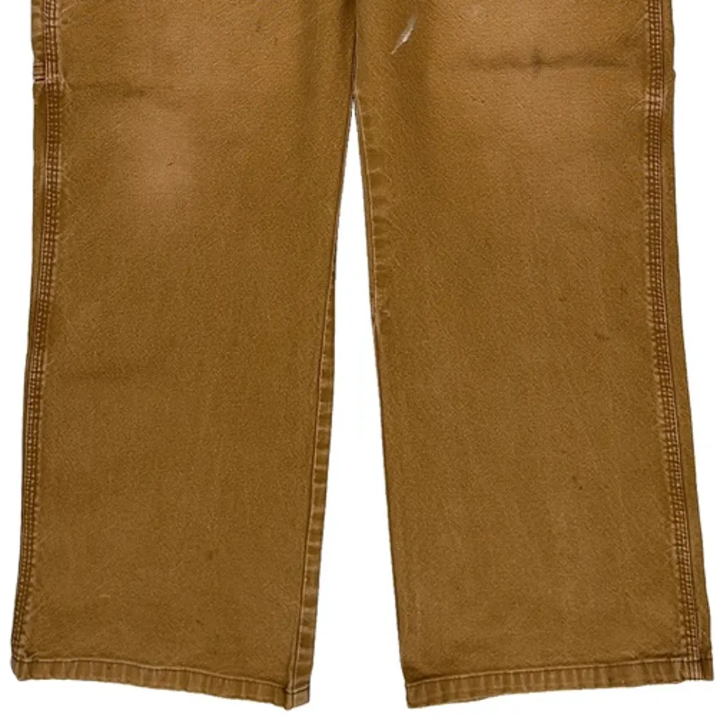 Dickies Carpenter Trousers - 32W 29L Brown Cotton - Image 9