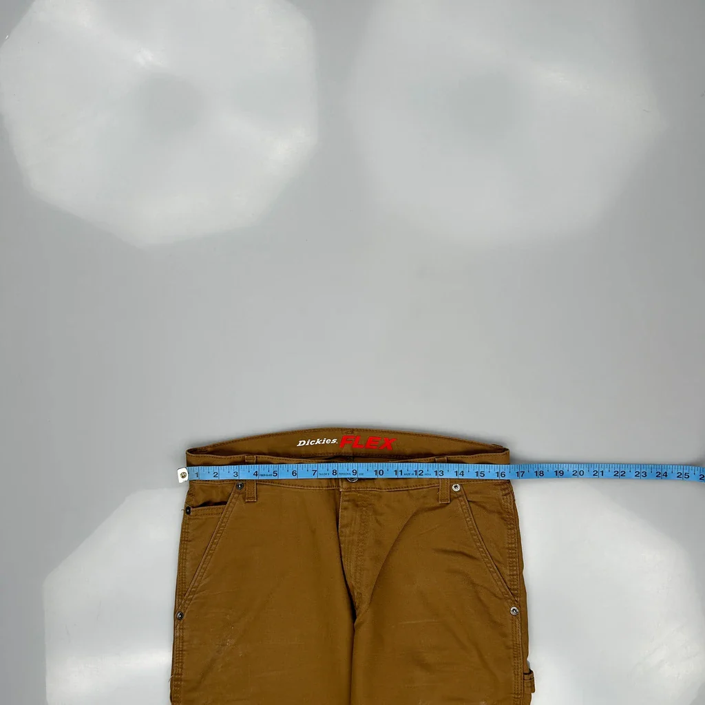 Dickies Carpenter Trousers - 32W 30L Brown Cotton - Image 3