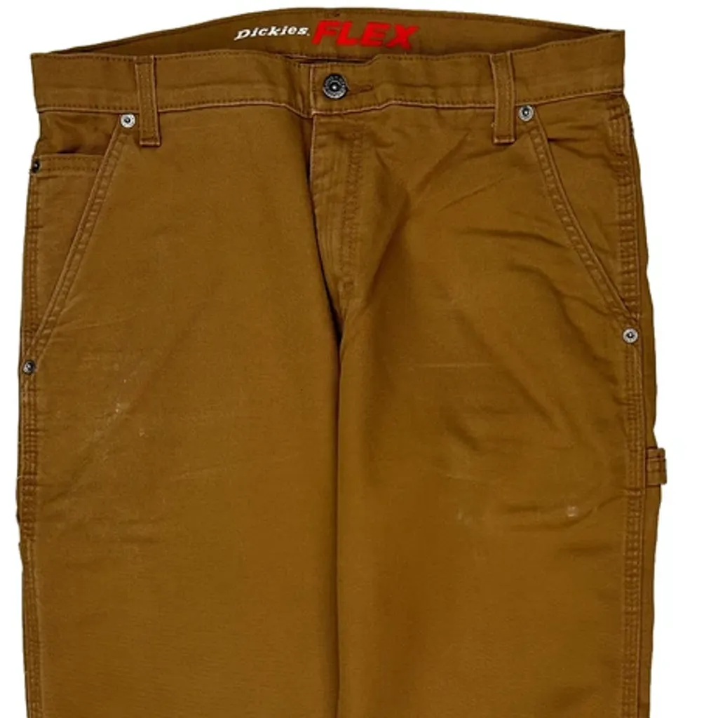 Dickies Carpenter Trousers - 32W 30L Brown Cotton - Image 8