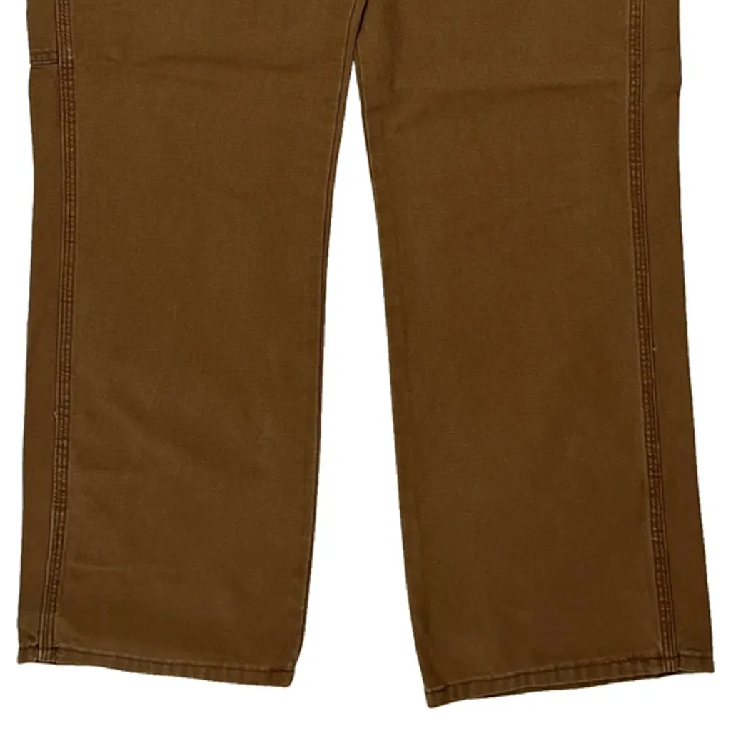 Dickies Carpenter Trousers - 33W 30L Brown Cotton - Image 8
