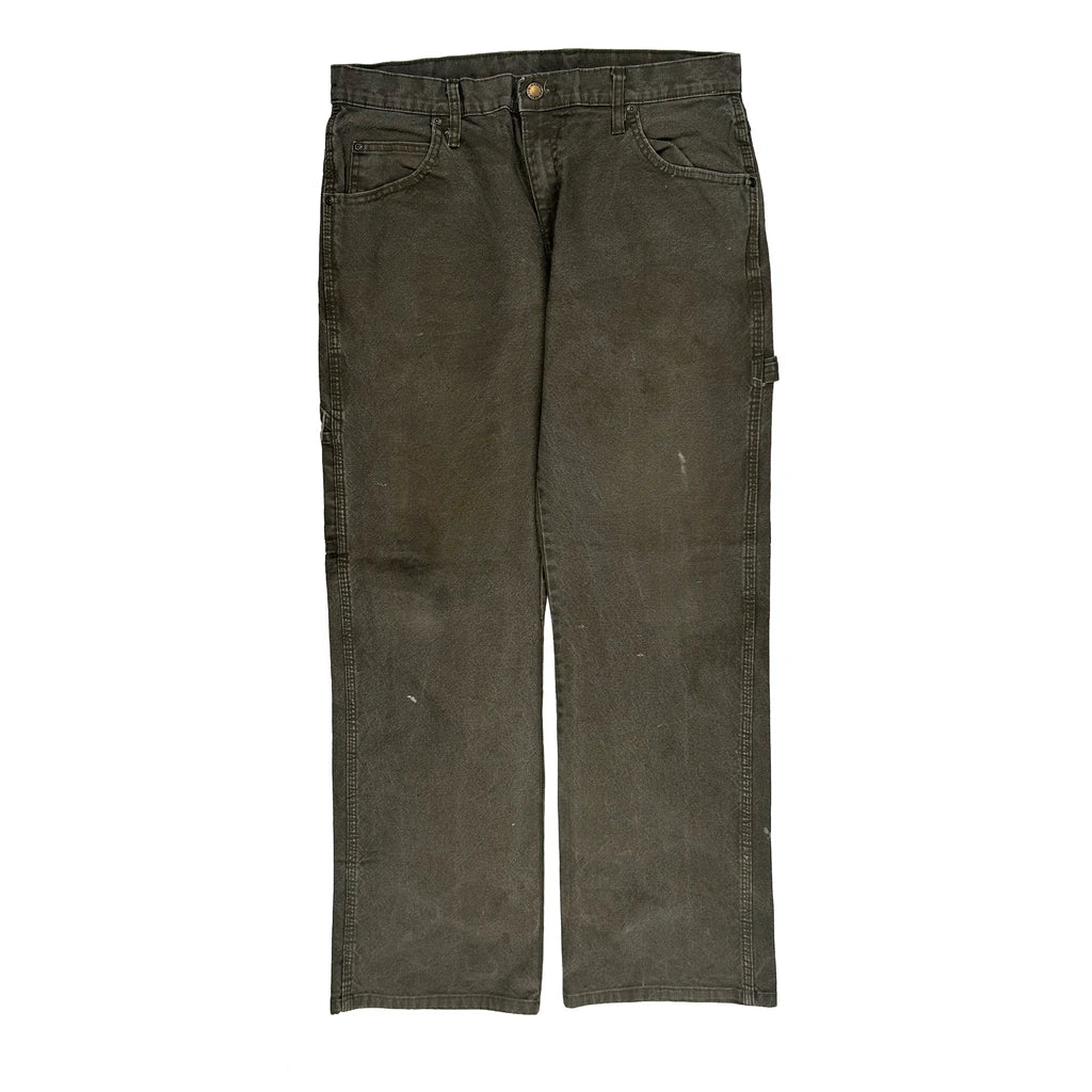 Dickies Carpenter Trousers - 33W 29L Brown Cotton - Image 2