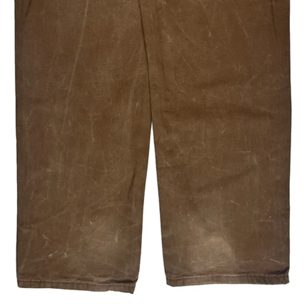 Dickies Carpenter Trousers - 33W 34L Brown Cotton - Image 7