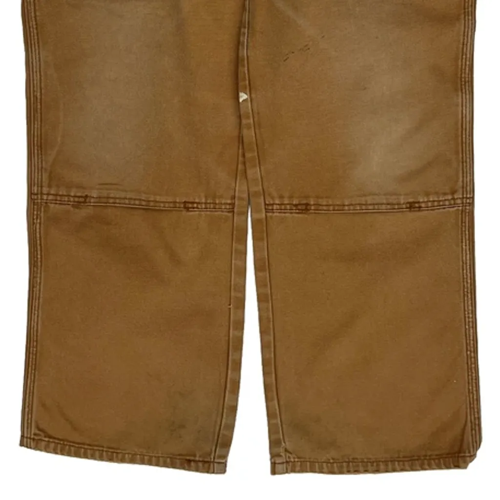 Dickies Double Knee Carpenter Trousers - 33W 30L Brown Cotton - Image 8