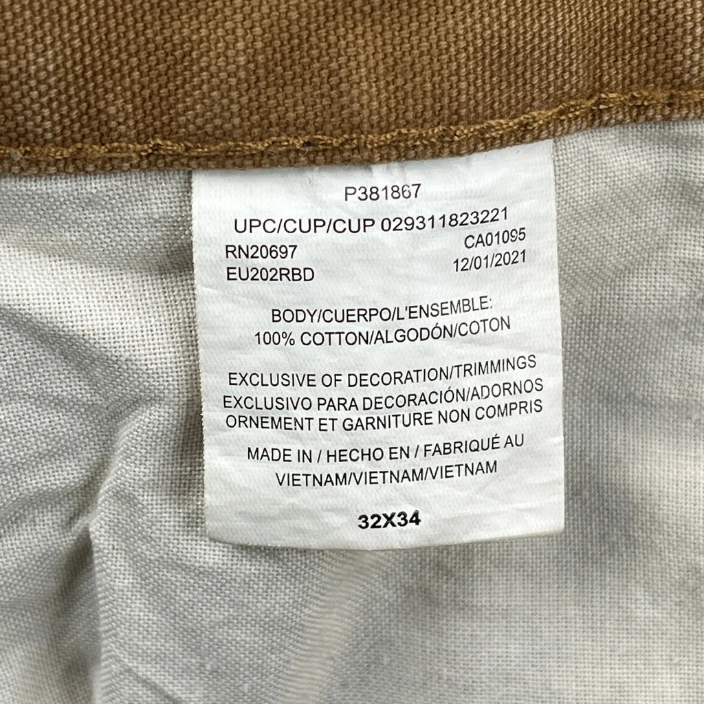 Dickies Carpenter Trousers - 33W 34L Brown Cotton - Image 6