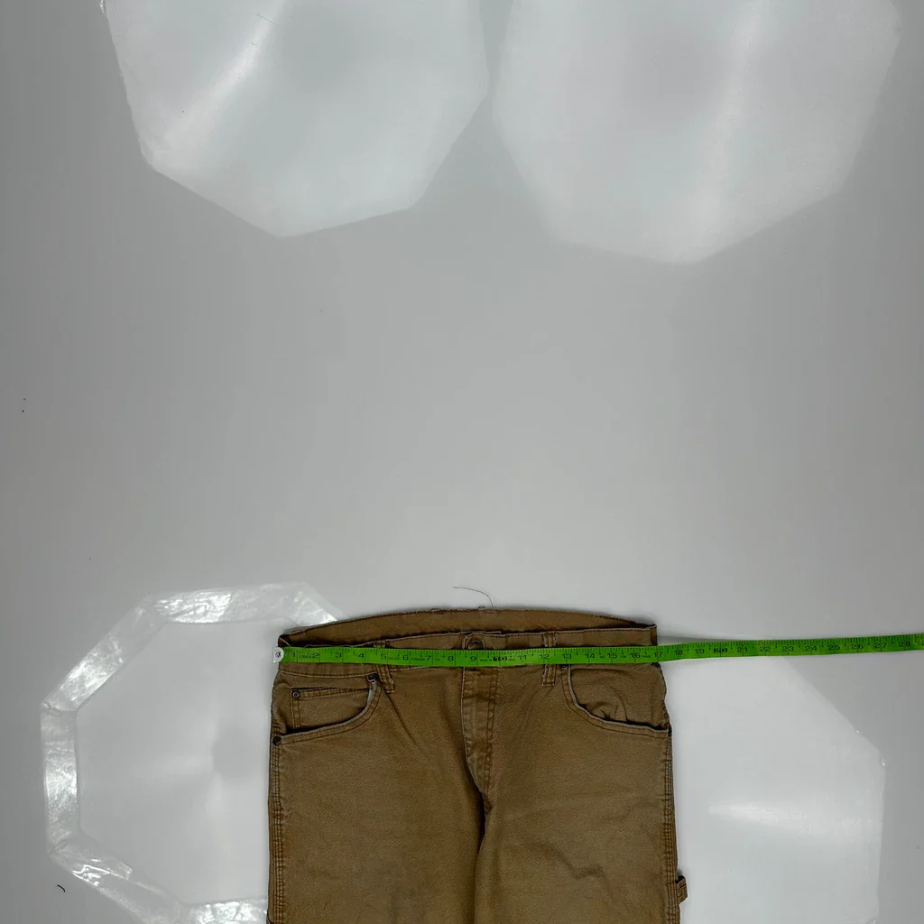 Dickies Carpenter Trousers - 33W 30L Brown Cotton - Image 3