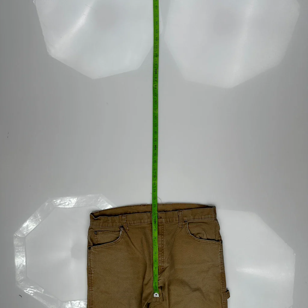 Dickies Carpenter Trousers - 33W 30L Brown Cotton - Image 4