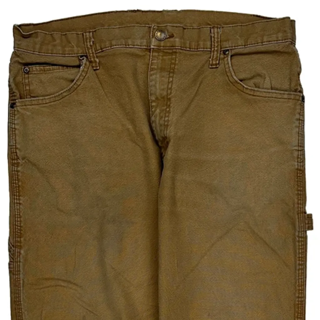 Dickies Carpenter Trousers - 33W 30L Brown Cotton - Image 9