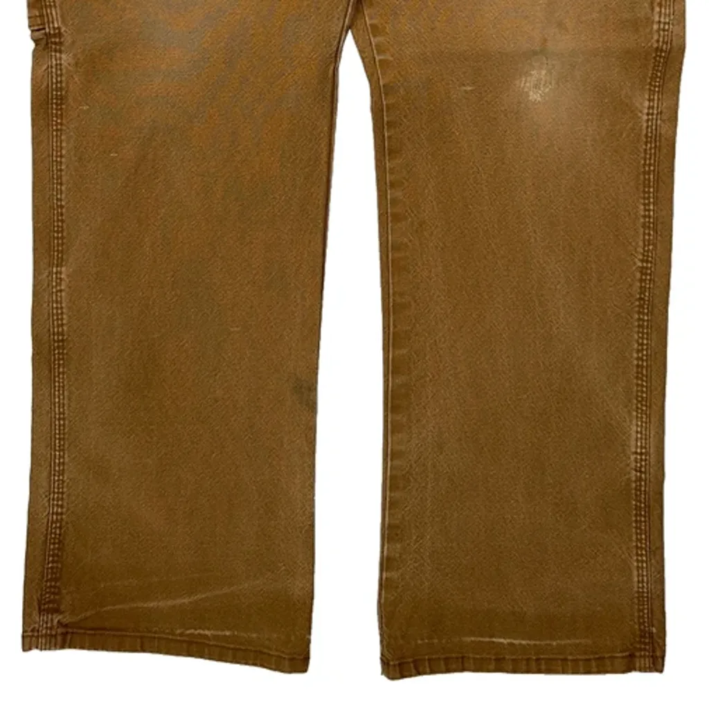 Dickies Carpenter Trousers - 34W 29L Brown Cotton - Image 9